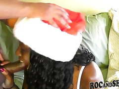 Cumshotti presents: Sexy ebony girlfriend christmas fuck !!