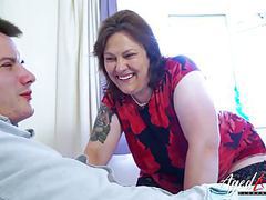 Cumshotti presents: Agedlove busty mature playing hard with handy man