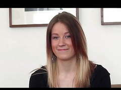 Cumshotti presents: A pretty hungarian girl with tight fit body does a casting