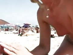 Cumshotti presents: Naomi1 blowjob on a beach