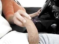 Cumshotti presents: Car drive handjob