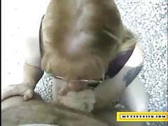 Cumshotti presents: Mature blonde sucking dick for a car repair