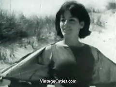 Cumshotti presents: Nudist girl's day on a beach (1960s vintage)