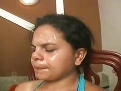 Cumshotti presents: Stupid slave eats spit, snot and ass of 4 girls