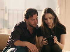 Cumshotti presents: Cute brunette liv wild enjoys getting fucked good in prone-bone, Couple, Hardcore, High Heels, Long Hair, Lingerie, Stockings, Natural Tits, Blowjob, Ball Licking, Hot Ass, Pussy, Shaved Pussy, Cowgirl, Miniskirt, Babes