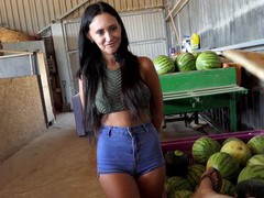 Cumshotti presents: Gina ferocious with natural tits and hot ass gets fucked hard, Couple, Hardcore, Brunettes, Long Hair, Latina, MILF, Shorts, Pussy Licking, Blowjob, Big Tits, Natural Tits, Hot Ass