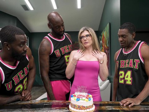 Cumshotti presents: Interracial gangbang with a horny blonde babe - cory chase