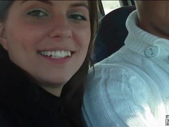 Cumshotti presents: Gf licks his cock in the car