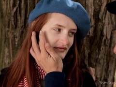 Cumshotti presents: Kissing a sexy teen redhead in the park