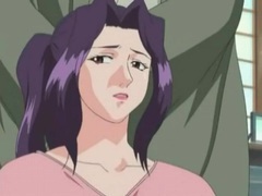 Cumshotti presents: Old sensei plays with her big hentai tits