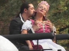 Cumshotti presents: Old time costume and outdoor sex