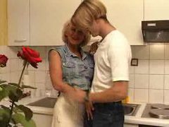 Cumshotti presents: Fucking his busty aunt in the kitchen