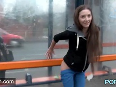 Cumshotti presents: Beautiful girl has fun playing in public