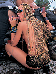 Cumshotti presents: Naughty Blonde Nika Gets Wet And Fucked In Outdoor Threesome