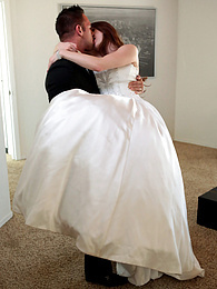 Cumshotti presents: Bride with big fake tits Veronica Vain gets her trimmed pussy nailed deep