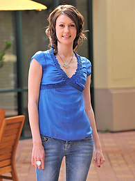 Cumshotti presents: Brunette doll with a nice ass Sierra strips and masturbates in public